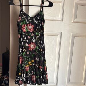 Floral Black Dress